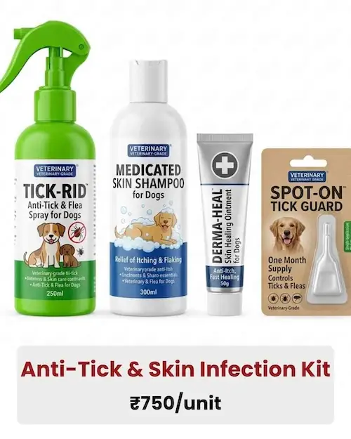 Anti-Tick & Skin Infection Kit