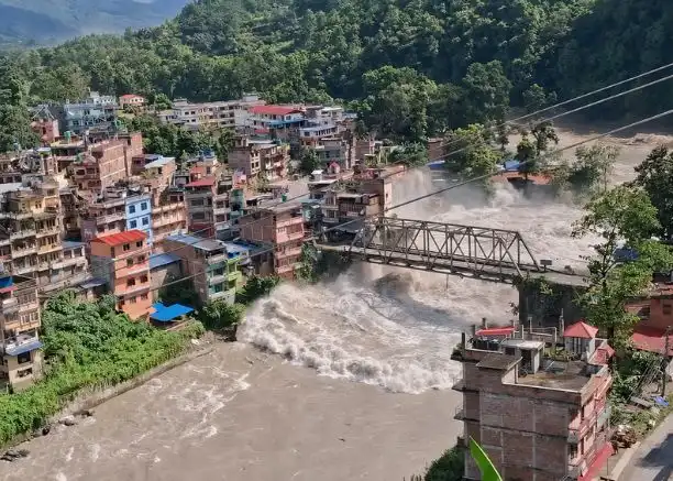 Damage caused by the Nepal floods